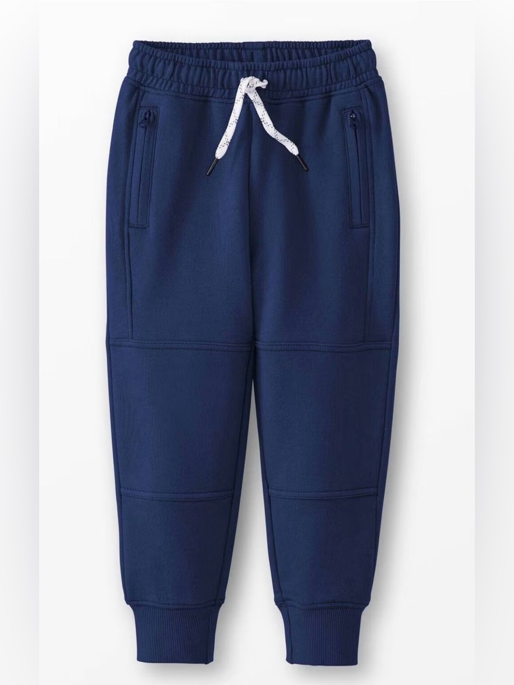 Hanna Andersson Slim Fit Double Knee Sweatpants in Navy Blue, size 2T